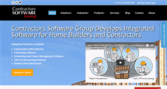 Desktop Screenshot of contractorssoftwaregroup.com