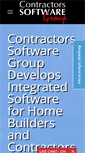 Mobile Screenshot of contractorssoftwaregroup.com